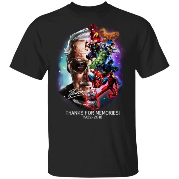 Stan Lee Thanks For Memories 1922 2018 Shirt 1