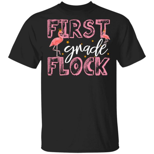 First Grade Flock Flamingo Shirt 1