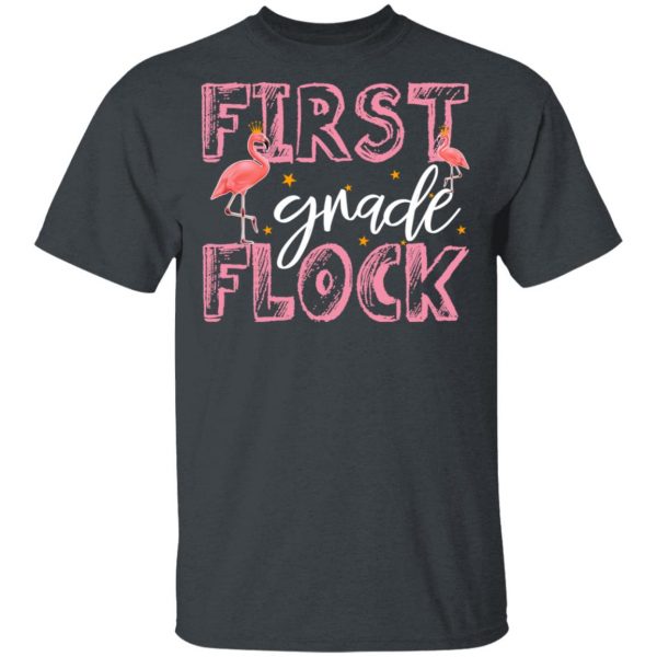 First Grade Flock Flamingo Shirt 2