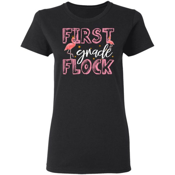 First Grade Flock Flamingo Shirt 3