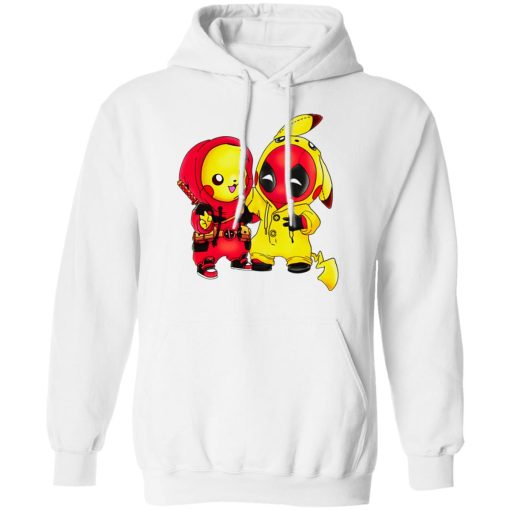 Baby Pokemon Pikachu And Deadpool Shirt - Image 11