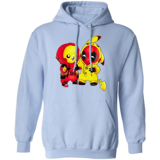 Baby Pokemon Pikachu And Deadpool Shirt - Image 12