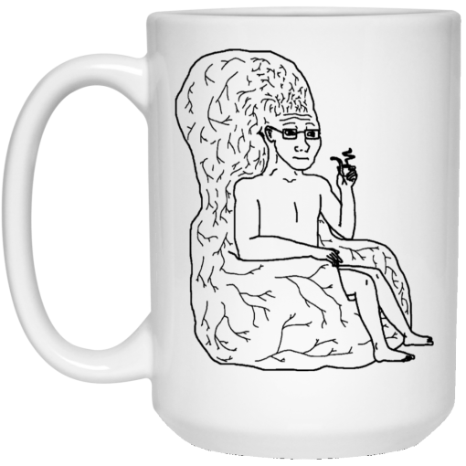 Big Brain Wojak Mug 3