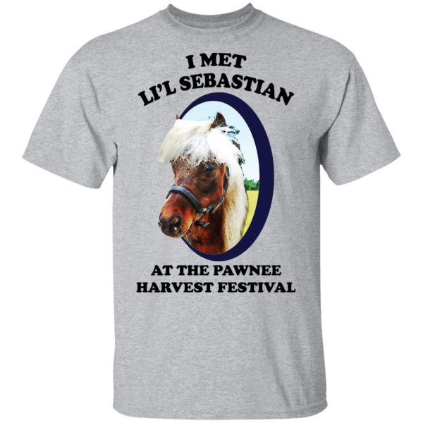 Parks and Recreation I Met Li’l Sebastian At The Pawnee Harvest Festival T-Shirts Parks and Recreation 4