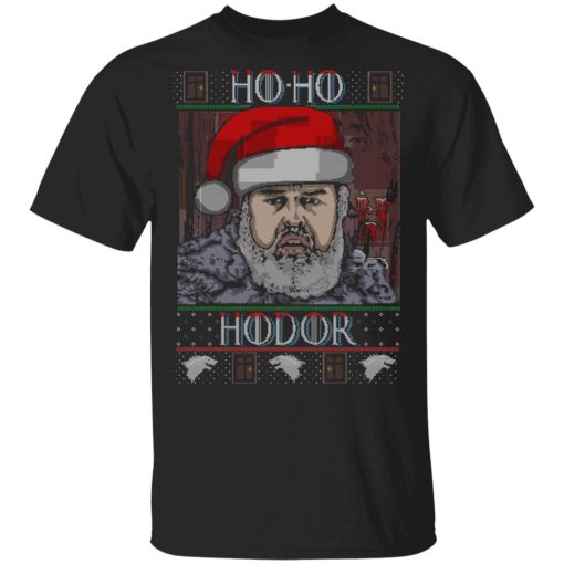 Ho Ho Hodor Face Sweater, T-Shirts 1