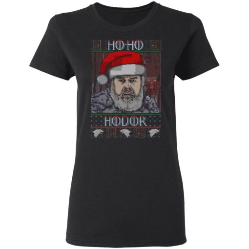 Ho Ho Hodor Face Sweater, T-Shirts 5