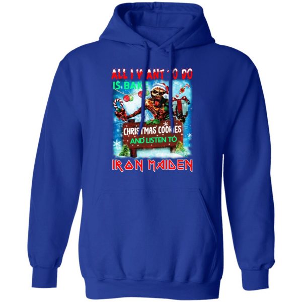 All I Want To Do Is Bake Christmas Cookies And Listen To Iron Maiden T-Shirts Apparel 15