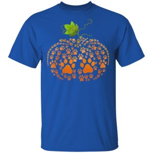 Cat Paw Print Pumpkin Halloween T-Shirts 16