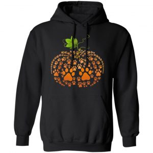 Cat Paw Print Pumpkin Halloween T-Shirts 22