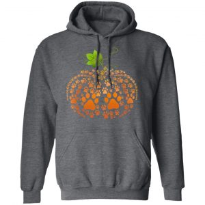 Cat Paw Print Pumpkin Halloween T-Shirts 24