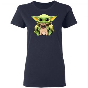Baby Yoda Hug Pug Dog T-Shirts 19