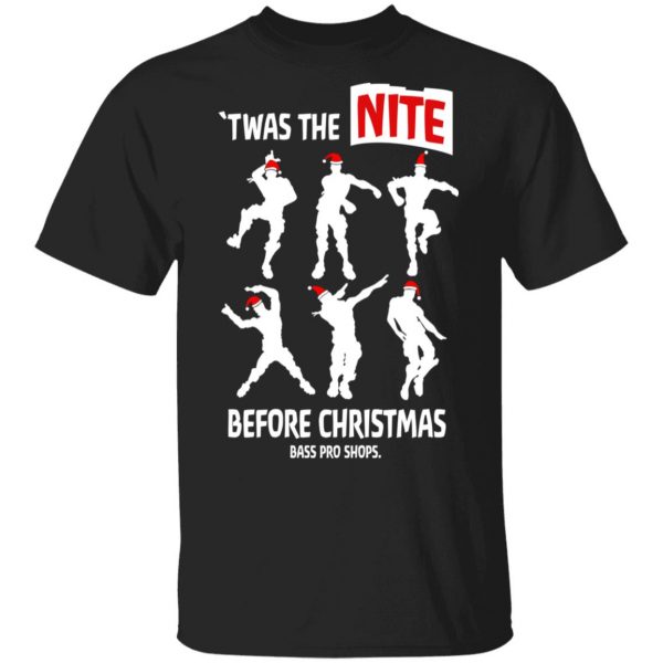 Twas The Nite Before Christmas Bass Pro Shops T-Shirts 1
