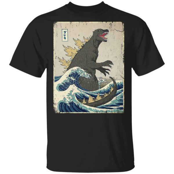The Great Godzilla Off Kanagawa T-Shirts 1