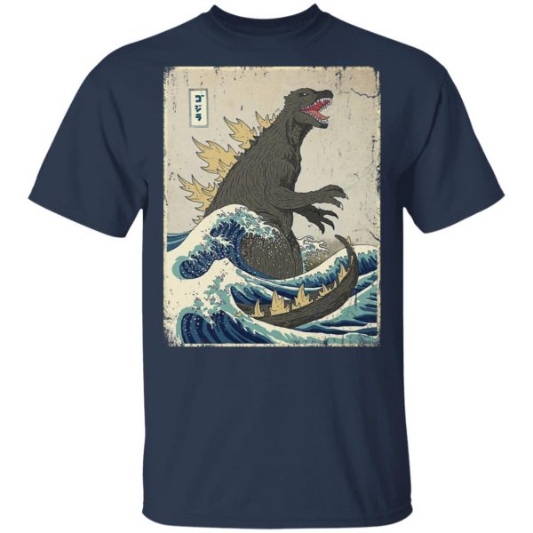The Great Godzilla Off Kanagawa T-Shirts 3