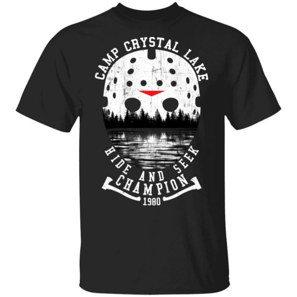 Camp Crystal Lake Hide And Seek Champion 1980 T-Shirts 1