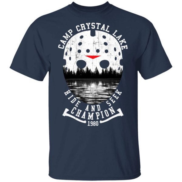 Camp Crystal Lake Hide And Seek Champion 1980 T-Shirts 3