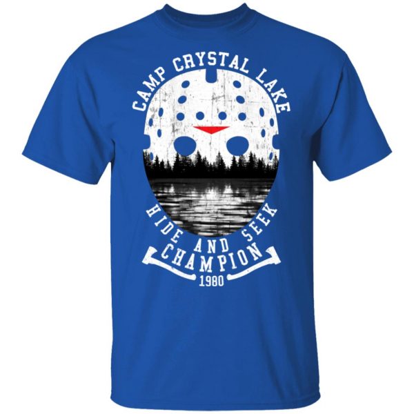 Camp Crystal Lake Hide And Seek Champion 1980 T-Shirts 4