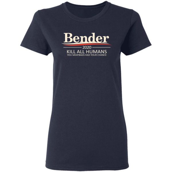 Bender 2020 Kill All Humans You Meatbags Had Your Chance T-Shirts Apparel 9