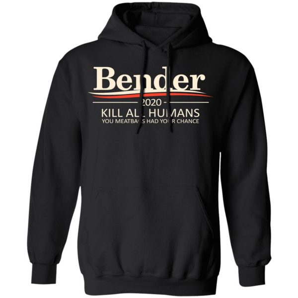 Bender 2020 Kill All Humans You Meatbags Had Your Chance T-Shirts Apparel 12