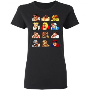 Street Fighter 2 Continue Faces T-Shirts 6