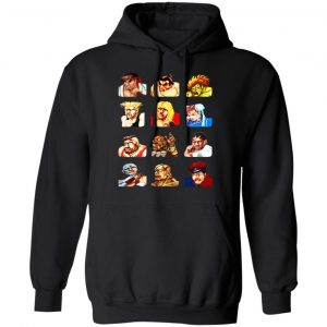 Street Fighter 2 Continue Faces T-Shirts 7