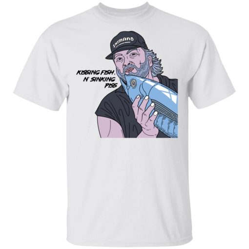 Shimano Kissing Fish N Sinking Piss T-Shirts - Image 2