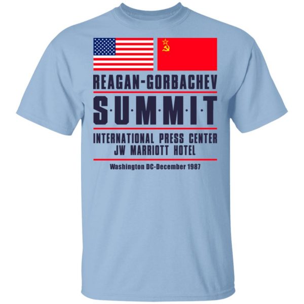 Reagan-Gorbachev Summit International Press Center Jw Marriot Hotel T-Shirts 1