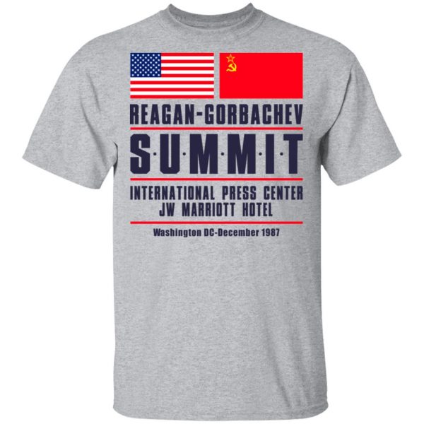 Reagan-Gorbachev Summit International Press Center Jw Marriot Hotel T-Shirts 3