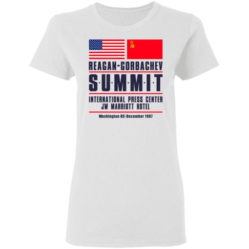 Reagan-Gorbachev Summit International Press Center Jw Marriot Hotel T-Shirts - Image 2