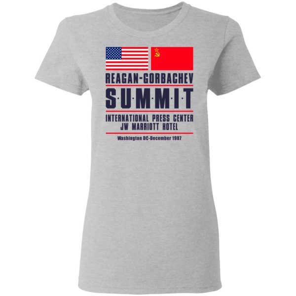 Reagan-Gorbachev Summit International Press Center Jw Marriot Hotel T-Shirts 6