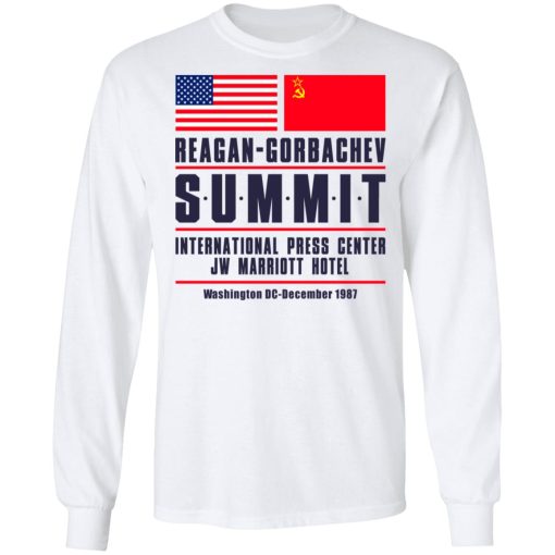 Reagan-Gorbachev Summit International Press Center Jw Marriot Hotel T-Shirts - Image 3