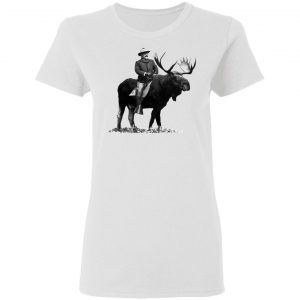 Teddy Roosevelt Riding A Bull Moose T-Shirts 5