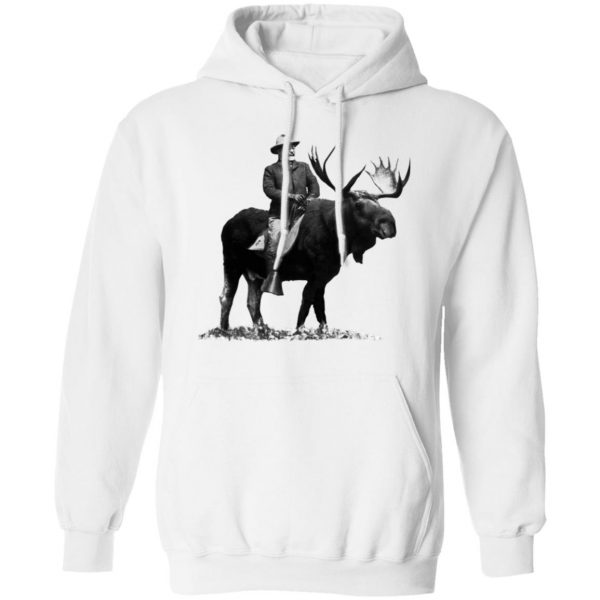 Teddy Roosevelt Riding A Bull Moose T-Shirts 4