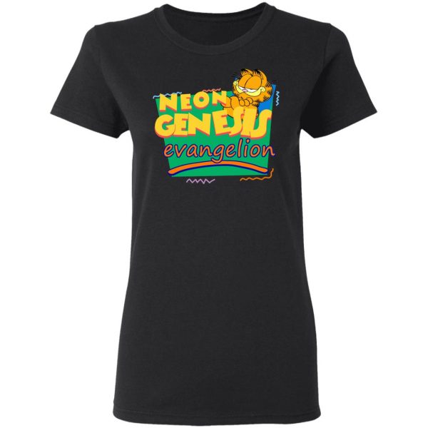 Neon Genesis Evangelion Meets Garfield And Friends T-Shirts 2