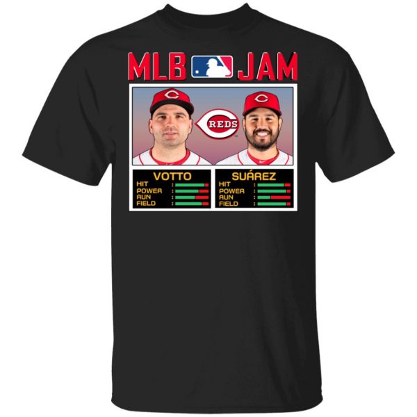 MLB Jam Reds Votto And Suarez T-Shirts 1