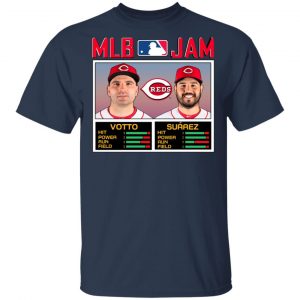 MLB Jam Reds Votto And Suarez T-Shirts 5