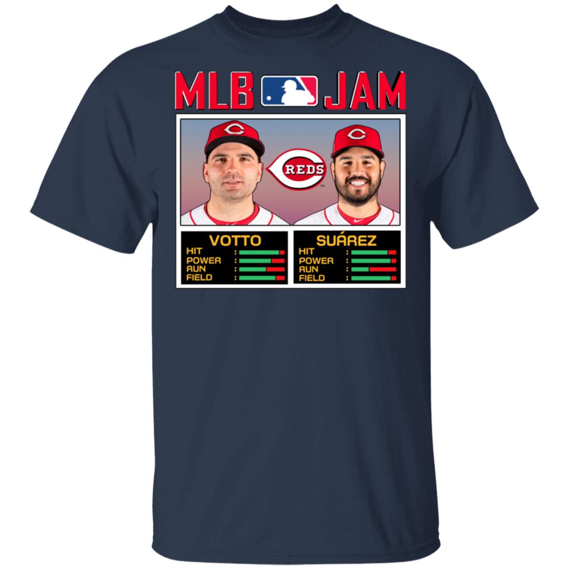 MLB Jam Reds Votto And Suarez T-Shirts