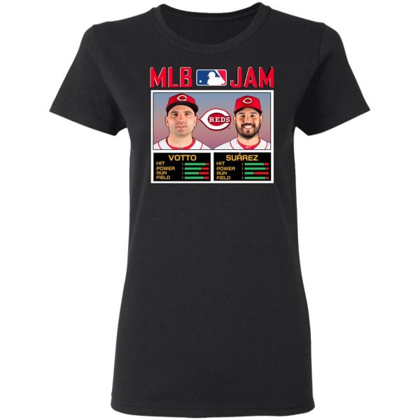 MLB Jam Reds Votto And Suarez T-Shirts 4
