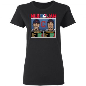 MLB Jam Indians Lindor And Ramirez T-Shirts 6