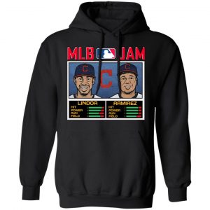 MLB Jam Indians Lindor And Ramirez T-Shirts 7