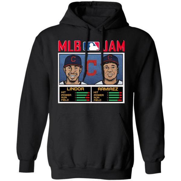 MLB Jam Indians Lindor And Ramirez T-Shirts 4