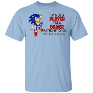 I’m Not Player I’m A Gamer Players Get Chicks I Get Bullied At School T-Shirts Gaming