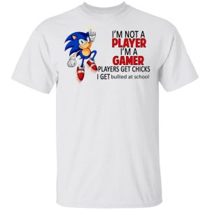 I’m Not Player I’m A Gamer Players Get Chicks I Get Bullied At School T-Shirts Gaming 2