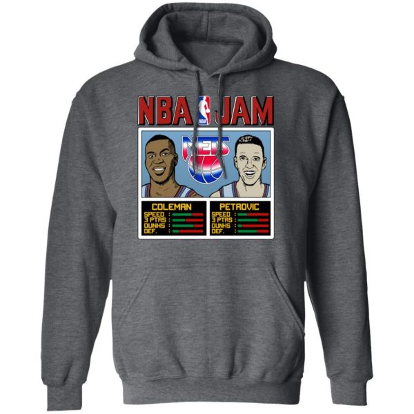 NBA Jam Nets Coleman And Petrovic T-Shirts NBA 15