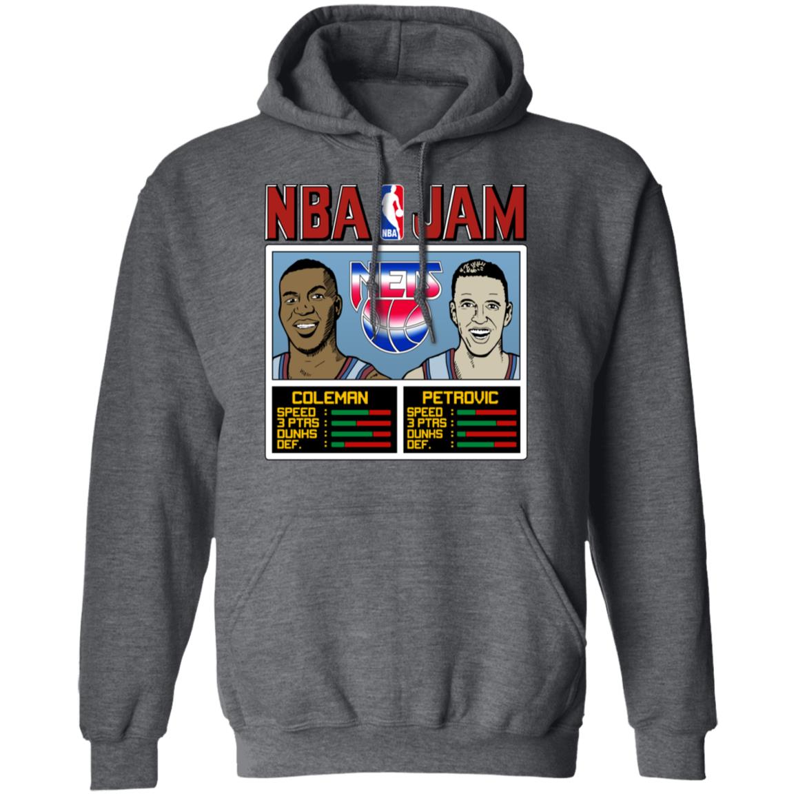 NBA Jam Nets Coleman And Petrovic T-Shirts, Hoodies, Sweatshirt