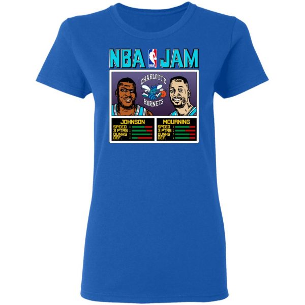 NBA Jam Hornets Johnson And Mourning T-Shirts Apparel 10