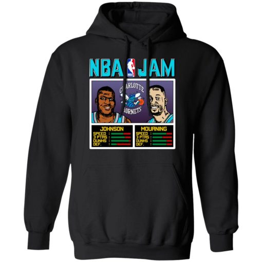 NBA Jam Hornets Johnson And Mourning T-Shirts 4