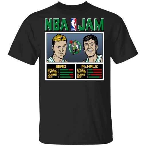 NBA Jam Celtics Bird And McHale T-Shirts 1