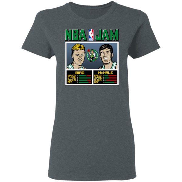 NBA Jam Celtics Bird And McHale T-Shirts Sports 8