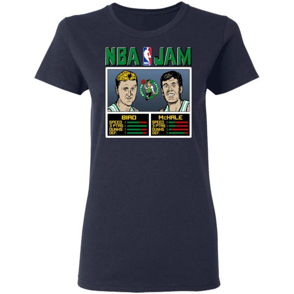 NBA Jam Celtics Bird And McHale T-Shirts Sports 9